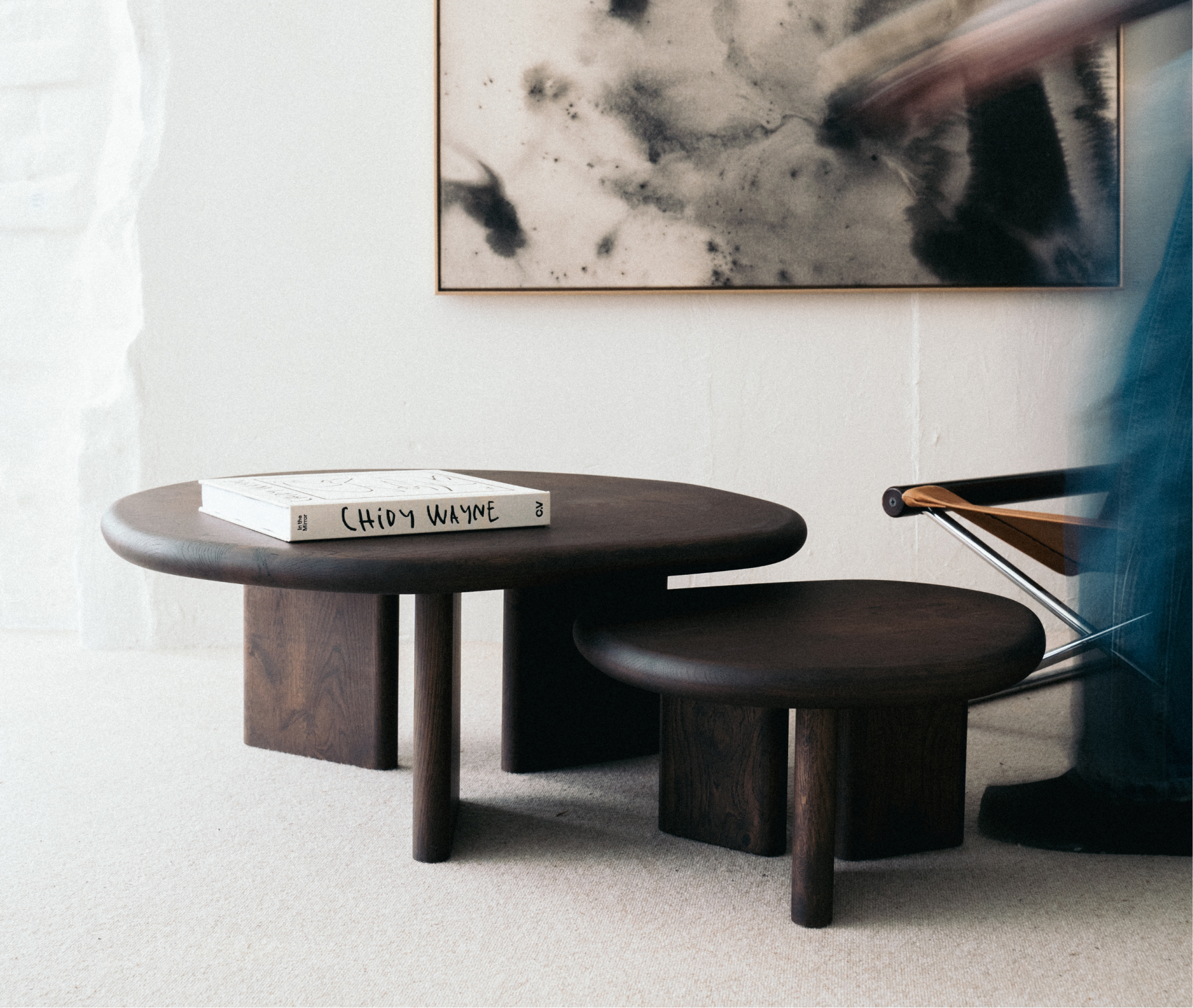Amazon.com: Triangle Coffee Table, Natural Wood Coffee Table, Small Coffee  Tables with Irregular Oak Base, Center Minimalist Display Coffe Table, for  Living Room, Indoor, Home Décor(Wood color,90x58/35.4x22.8